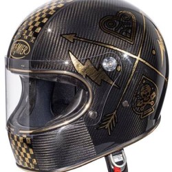 Premier каска Trophy Carbon NX Gold Chromed