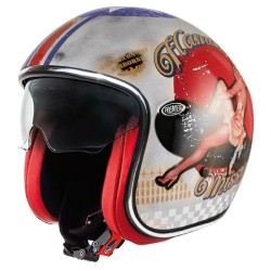 Premier каска Vintage Evo Pin Up OS Silver